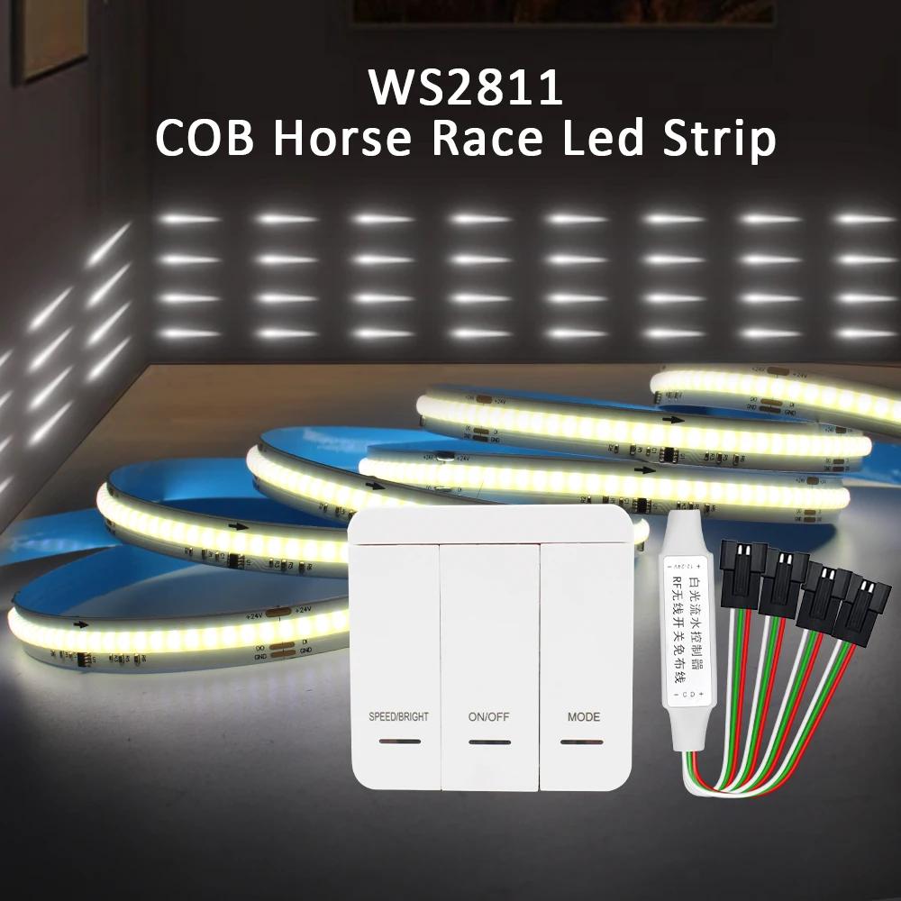 WS2811 COB IC LED Ʈ Ʈ, 24V DC  帣 帧 ü̽ ȿ  , 360 ̿, 5M, 10M,   ȭƮ  